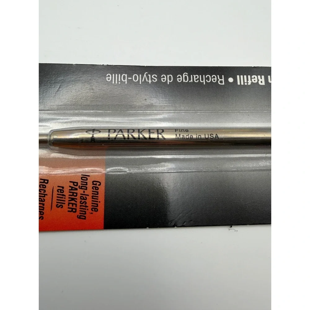 PARKER Ball Pen Refill‎ Black Ink Fine Point Genuine Long Lasting USA NOS 1996